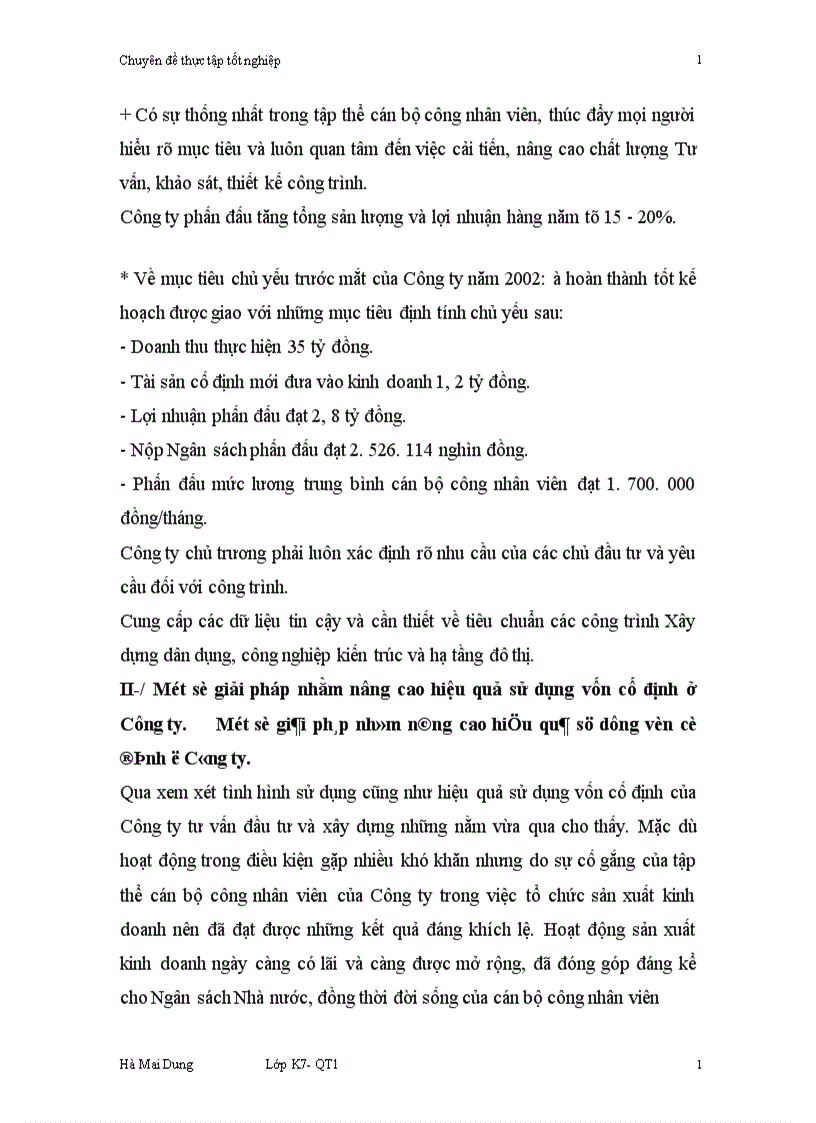 image for page Một số giải pháp nâng cao hiệu quả sử dụng vốn cố định của Công ty tư vấn đầu tư và xây dựng 1