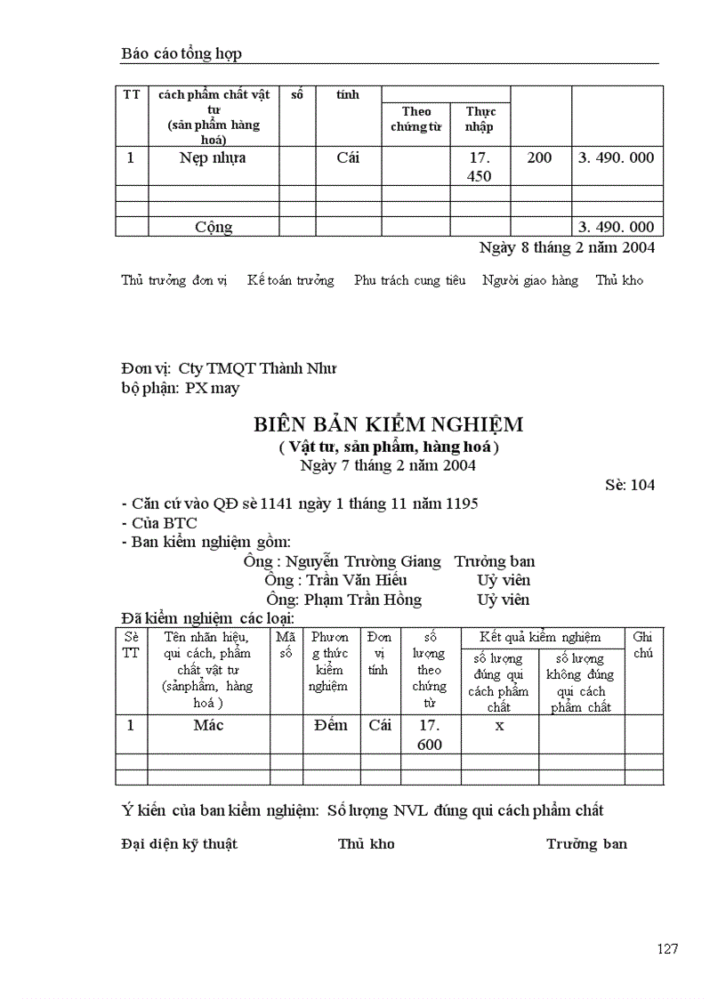 image for page Công tác kế toán tại Công ty cổ phần quốc tế thương mại Thành Như 1