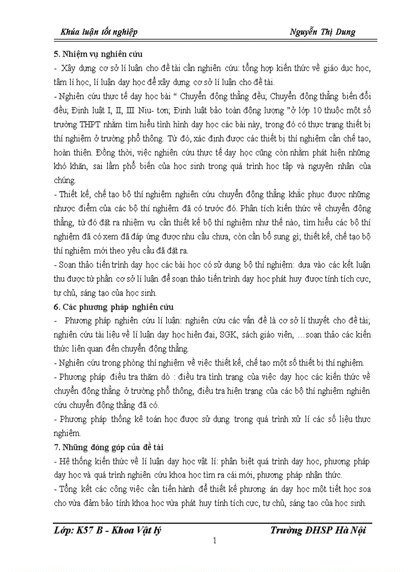 image for page Thiết kế chế tạo bộ thí nghiệm chuyển động thẳng để phục vụ dạy học phần cơ học trong chương trình SGK lớp 10 THPT 1