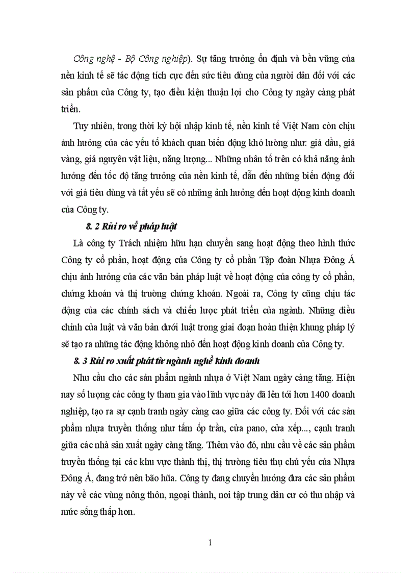 image for page Phân tích tình hình tài chính tập đoàn nhựa đông á