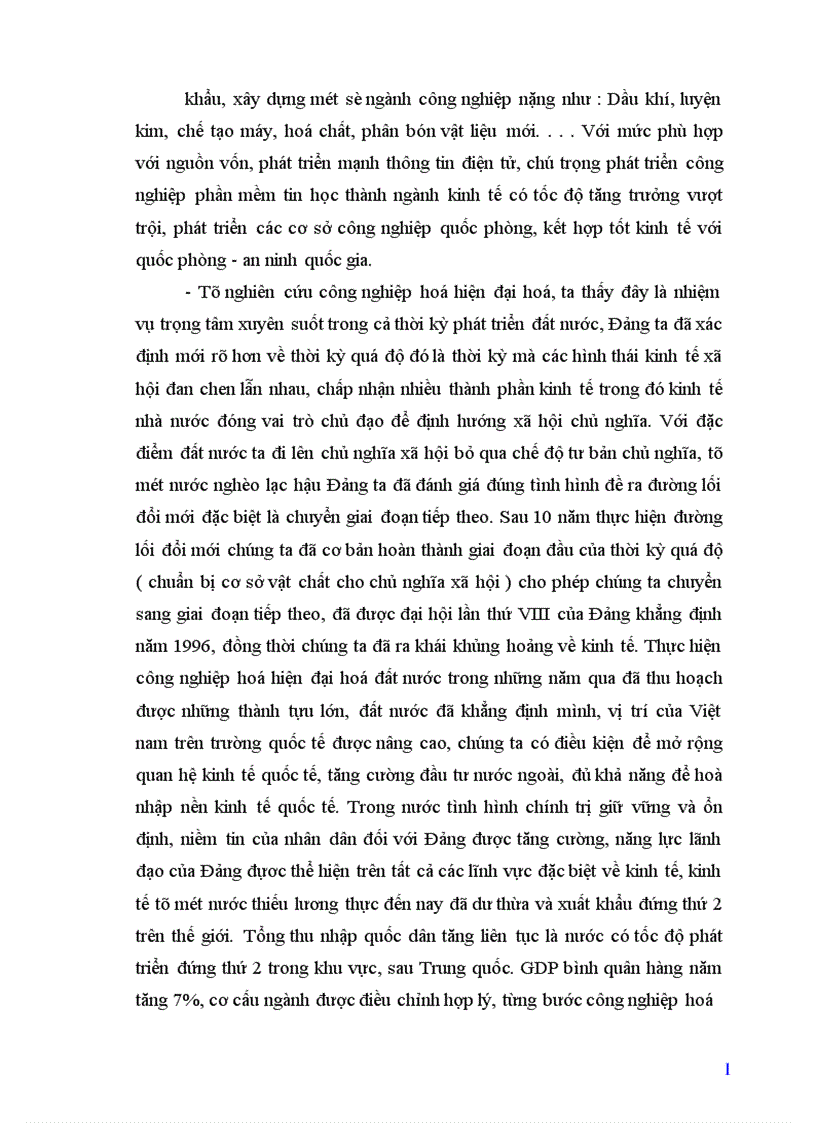 image for page Công nghiệp hoá hiện đại hoá và vai trò của nó đối với sự nghiệp xây dựng chủ nghĩa x hội ở nước ta hiện nay