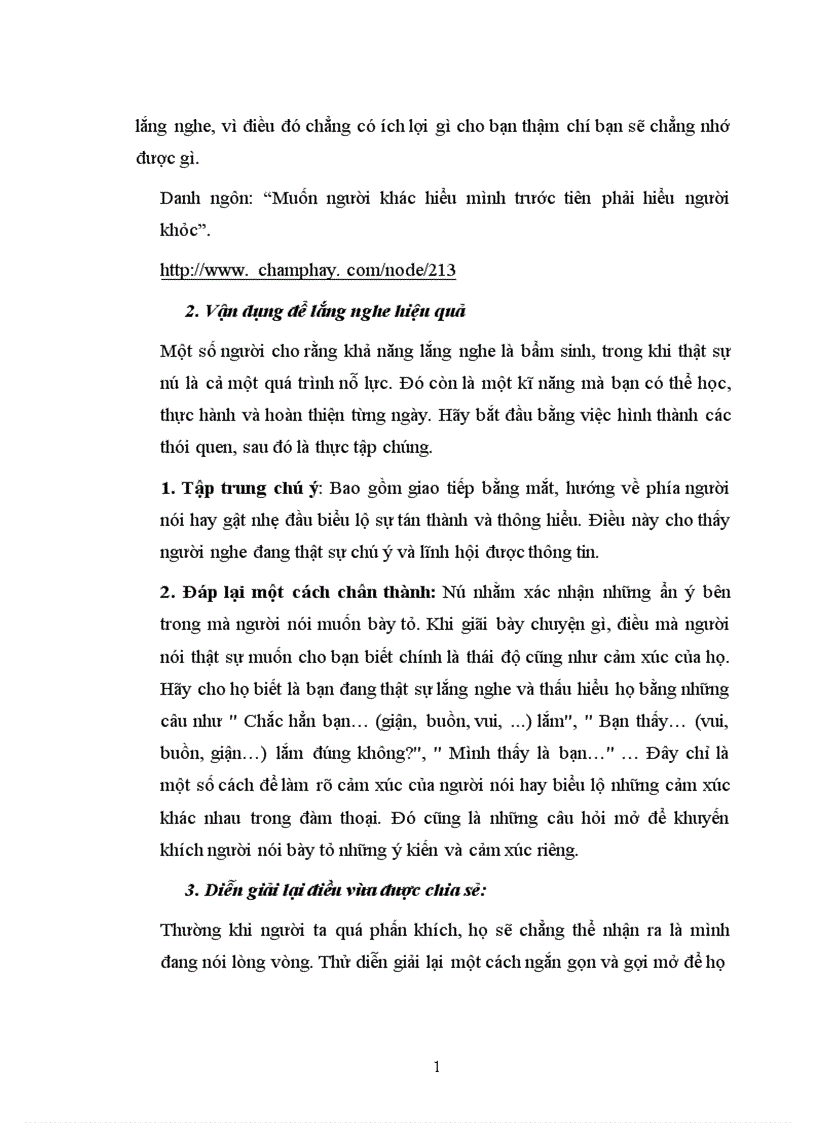 image for page Thế nào là lắng nghe và trong cuộc sống làm thế nào để con người tỏ rõ sự khôn khéo thông minh của mình trong việc lắng nghe người khác nói