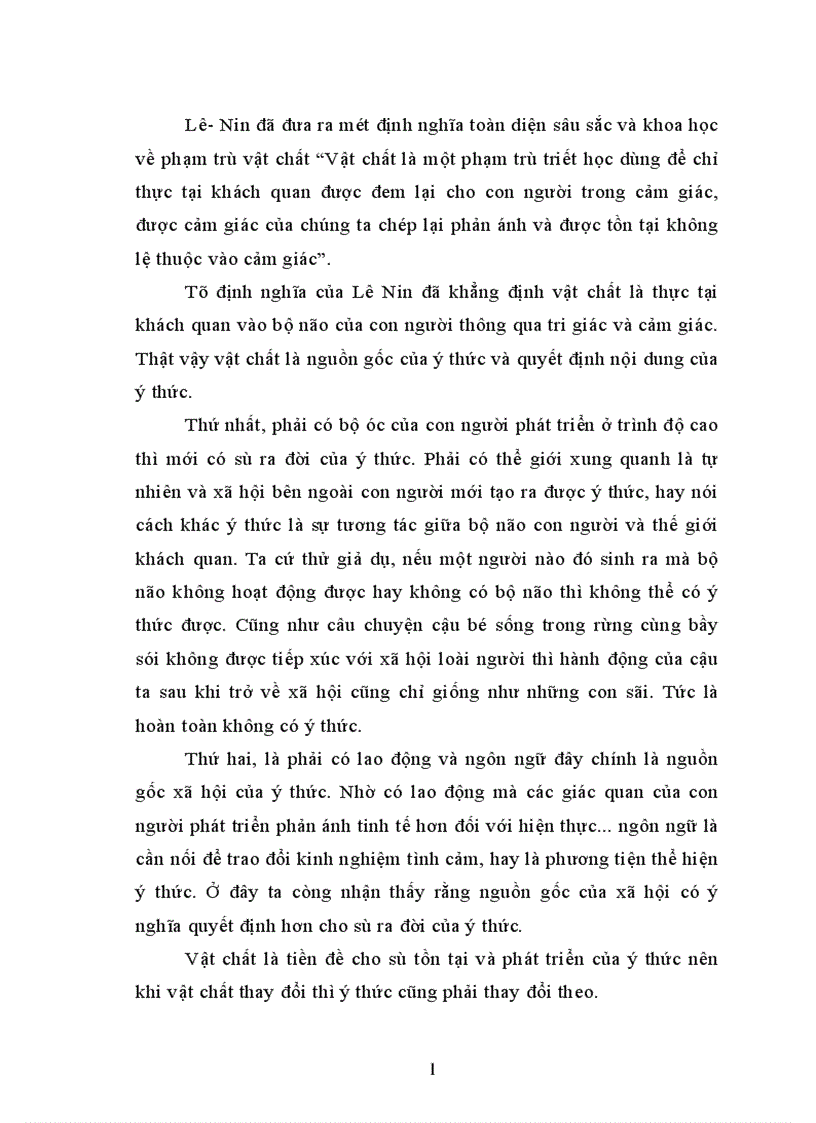 image for page Phân tích mối quan hệ giữa vật chất và ý thức vận dụng vào việc xây dựng xã hội chủ nghĩa ở nước ta
