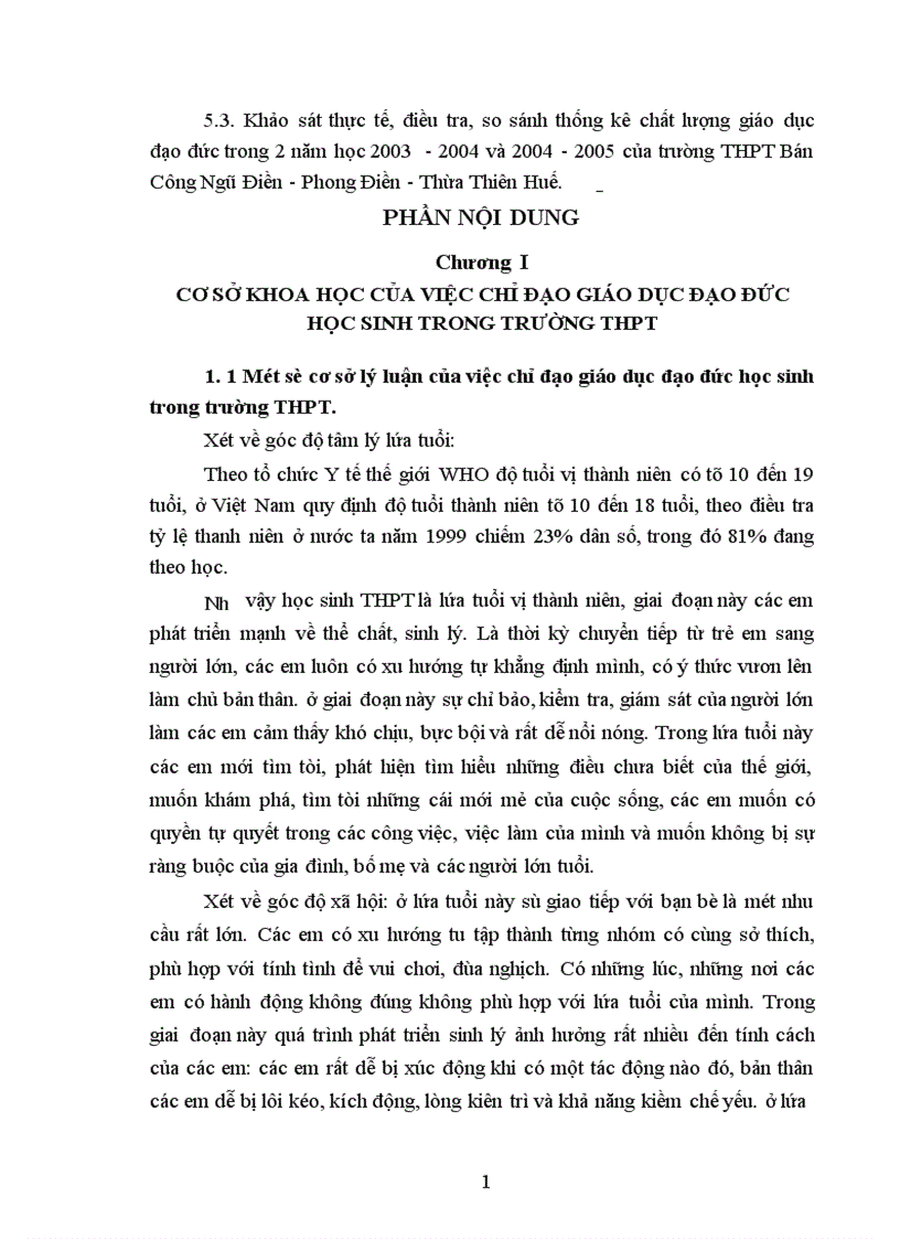 image for page Thực trạng của việc chỉ đạo nhằm nâng cao chất lượng giáo dục đạo đức học sinh của trường THPT Bán Công Ngũ Điền Phong Điền Thừa Thiên Huế