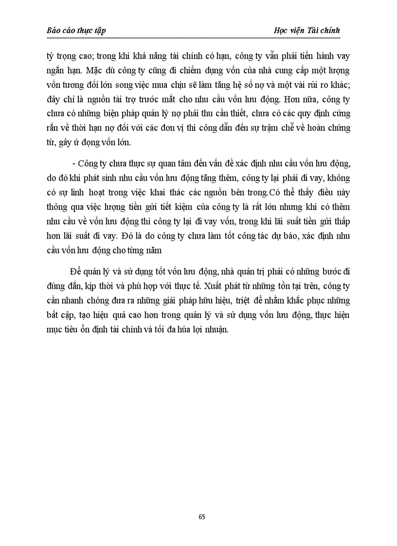 image for page Vốn lưu động và các giải pháp nâng cao hiệu quả sử dụng vốn lưu động tại Công ty cổ phần Xây lắp bưu điện Hà Nội