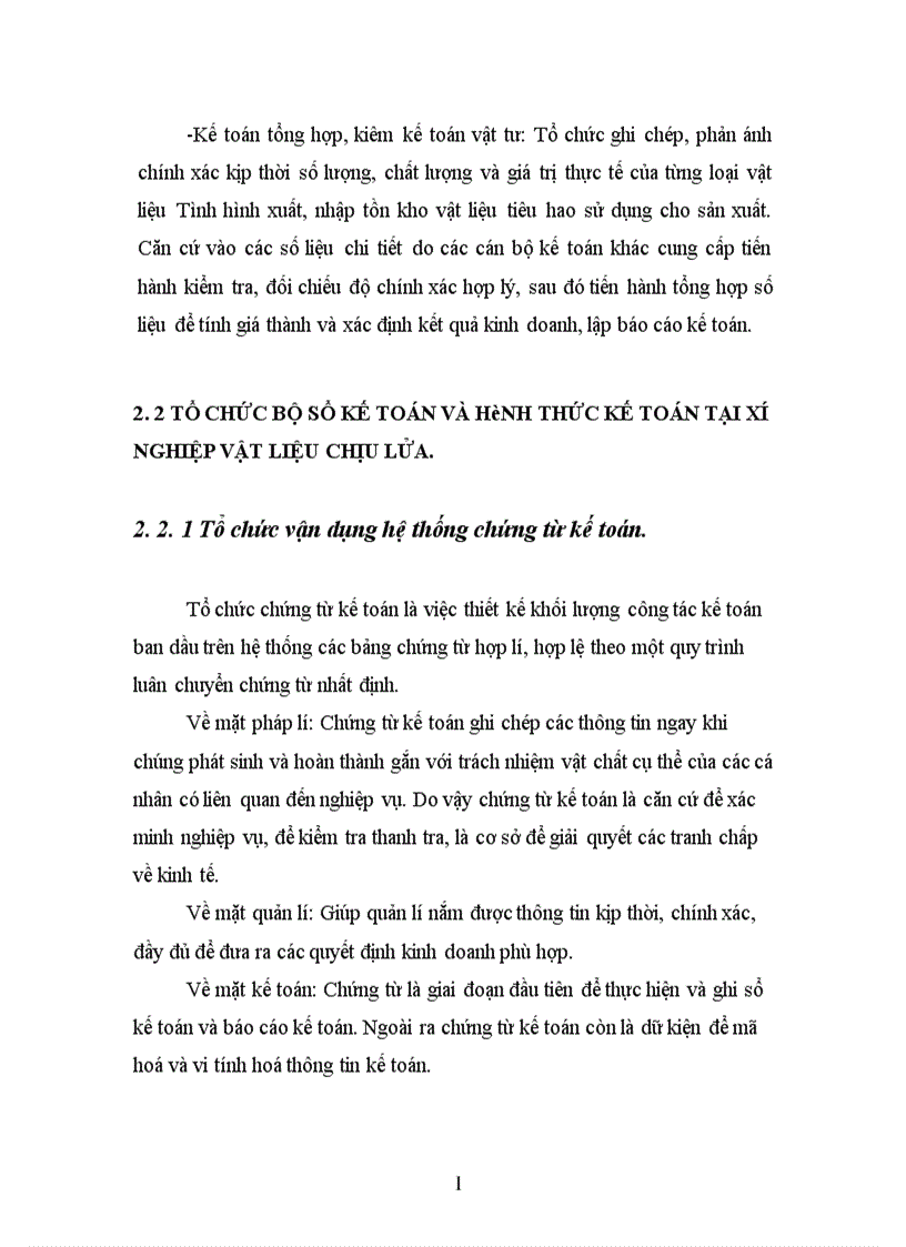 image for page Tổ chức bộ máy kế toán và bộ sổ kế toán tại xí nghiệp