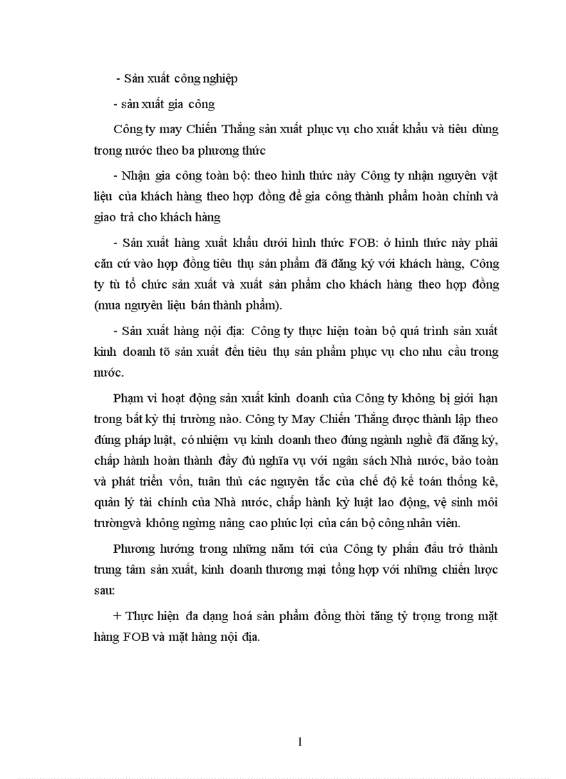 image for page Giải pháp thúc đẩy hoạt động kinh doanh xuất nhập khẩu của Công ty may Chiến Thắng