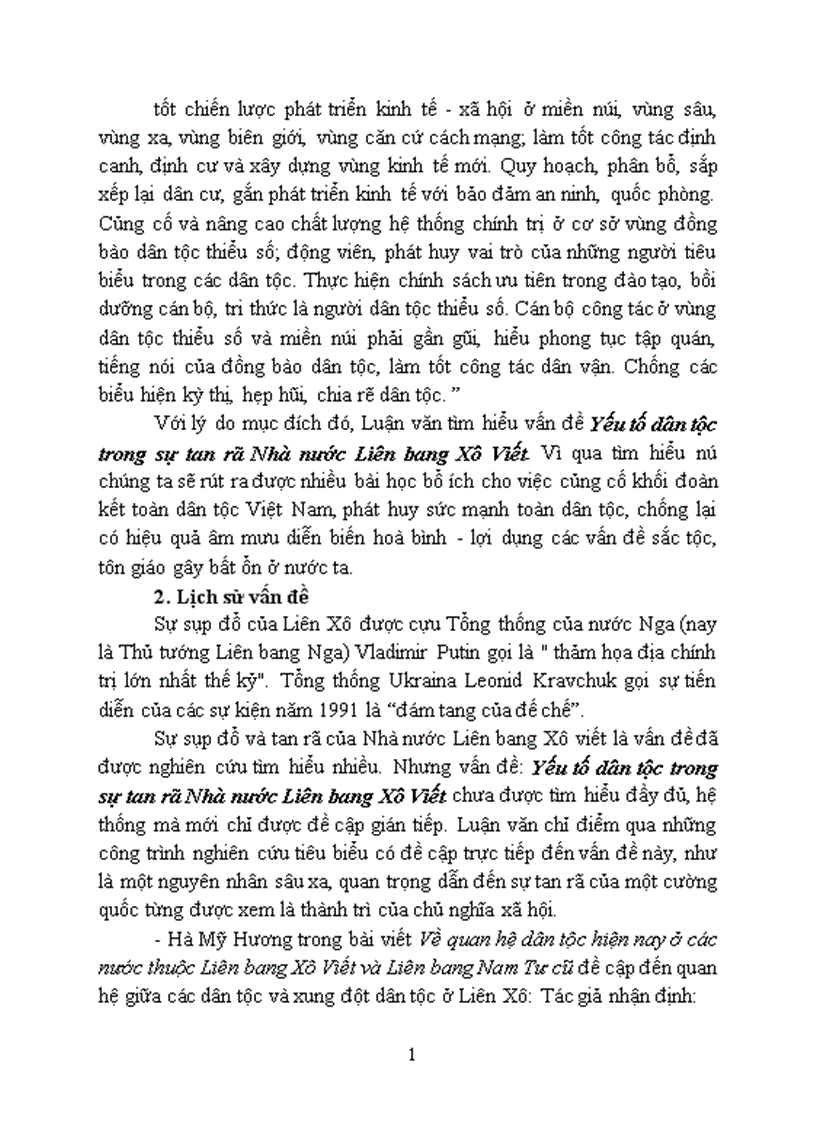 image for page Yếu tố dân tộc trong sự tan rã Nhà nước Liên bang Xô Viết 1