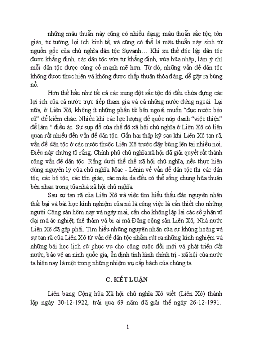 image for page Yếu tố dân tộc trong sự tan rã Nhà nước Liên bang Xô Viết 1