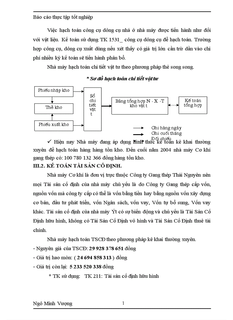 image for page Tình hình chung về công tác kế toán của NM CKGT 1