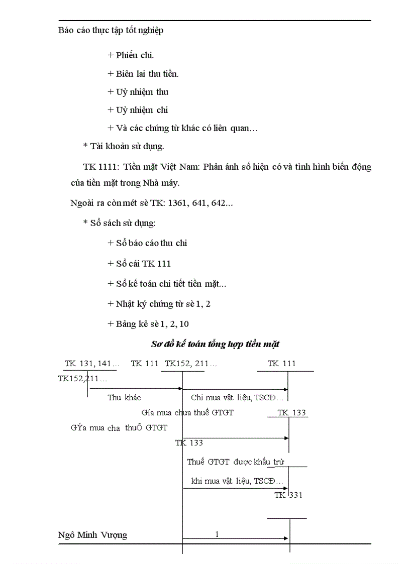 image for page Tình hình chung về công tác kế toán của NM CKGT 1