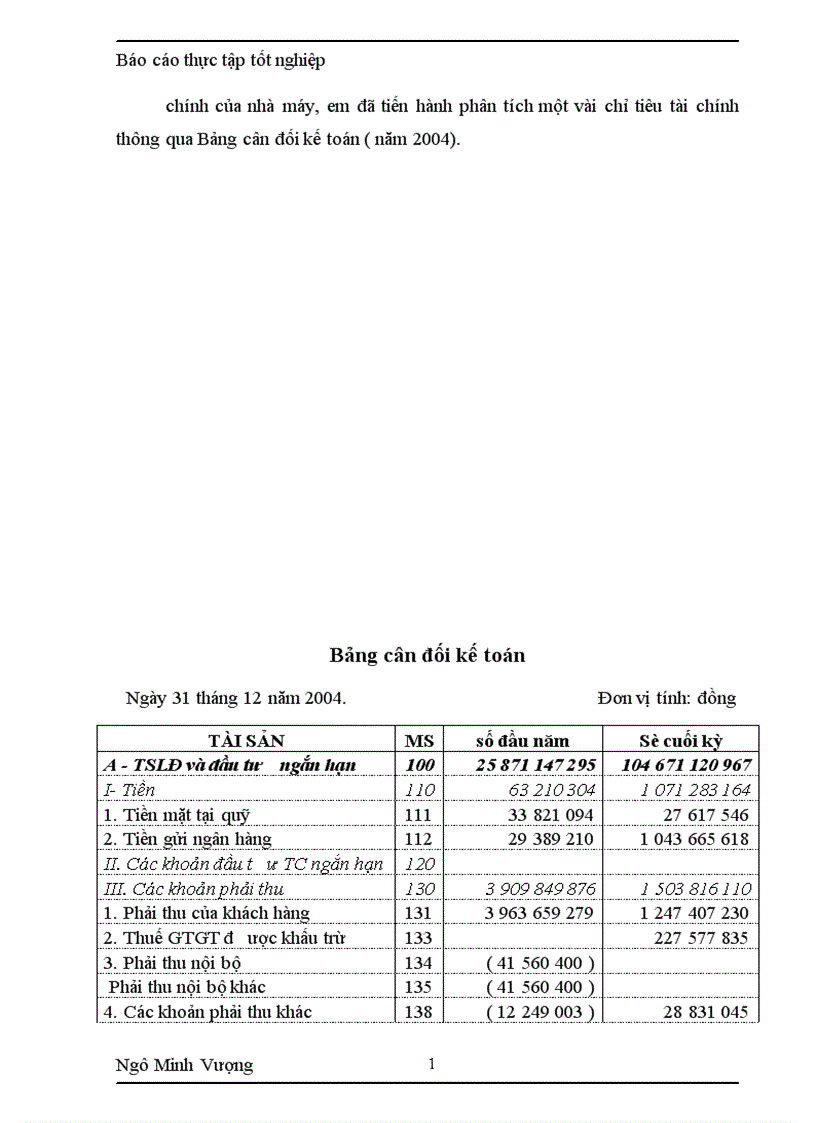 image for page Tình hình chung về công tác kế toán của NM CKGT 1