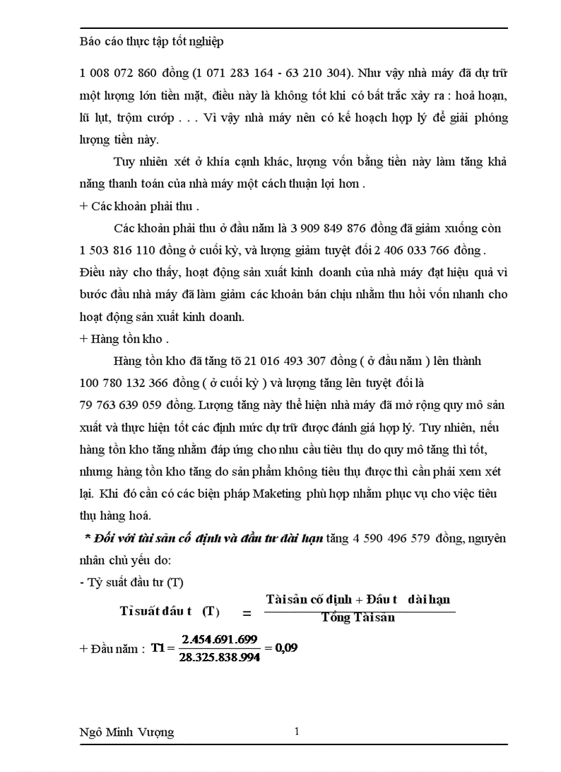 image for page Tình hình chung về công tác kế toán của NM CKGT 1