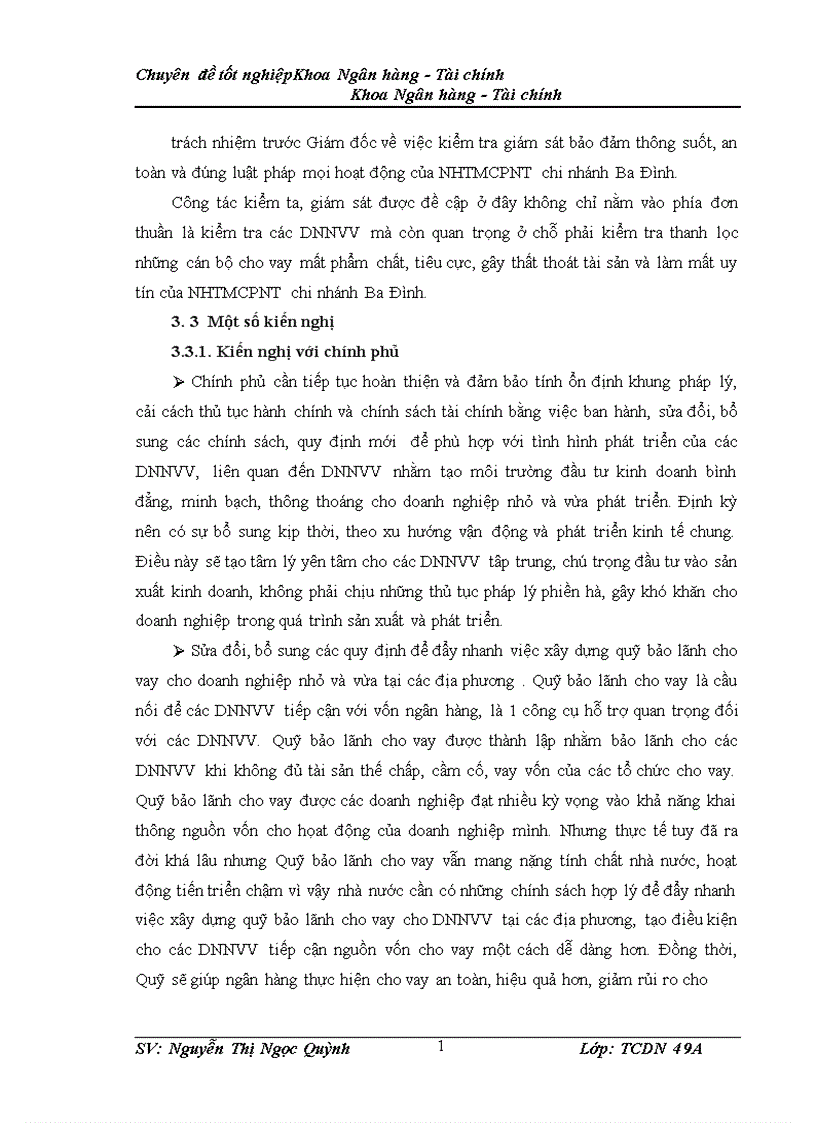 image for page Nâng cao chất lượng cho vay đối với doanh nghiệp nhỏ và vừa tại Ngân hàng thương mại cổ phần Ngoại thương Việt Nam chi nhánh Ba Đình