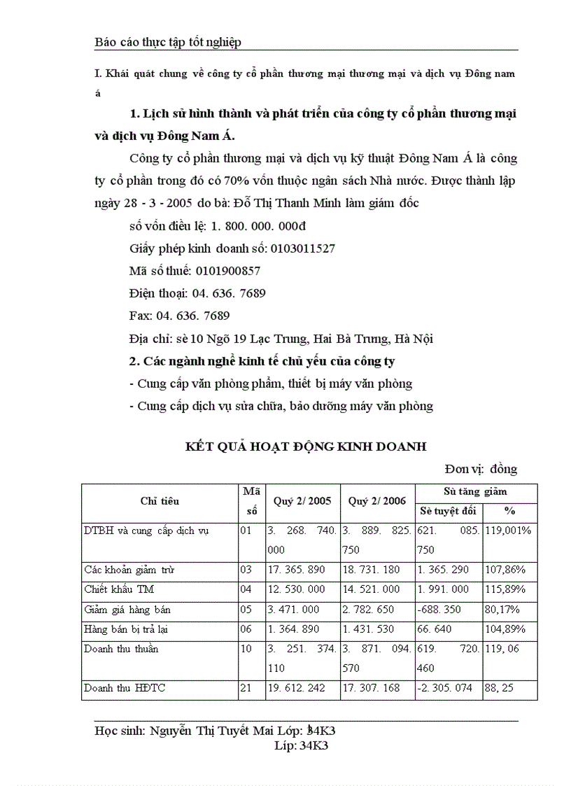 image for page Kế toán tiền lương và các khoản trích theo lương tại Công ty cổ phần Thương Mại và dịch vụ kỹ thuật Đông Nam á 1
