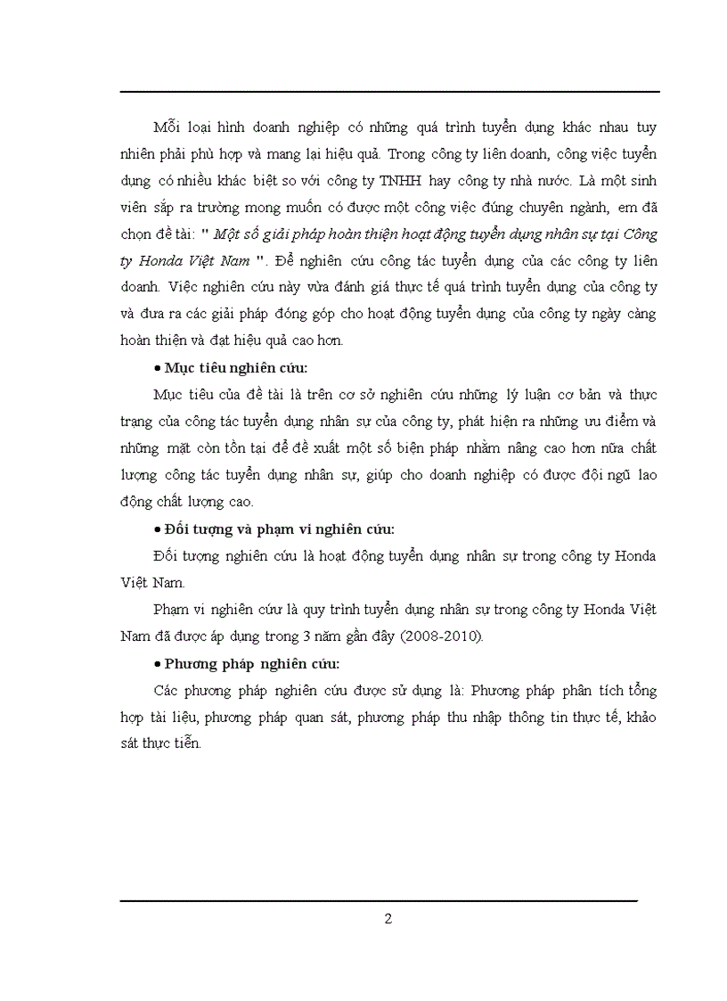 image for page Một số giải pháp hoàn thiện hoạt động tuyển dụng nhân sự tại Công ty Honda Việt Nam