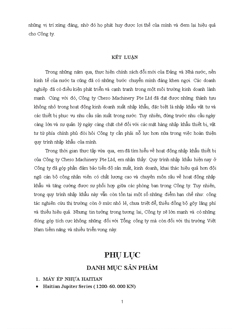 image for page Hoạt động nhập khẩu thiết bị của Công ty Cheso Machinery Pte Ltd
