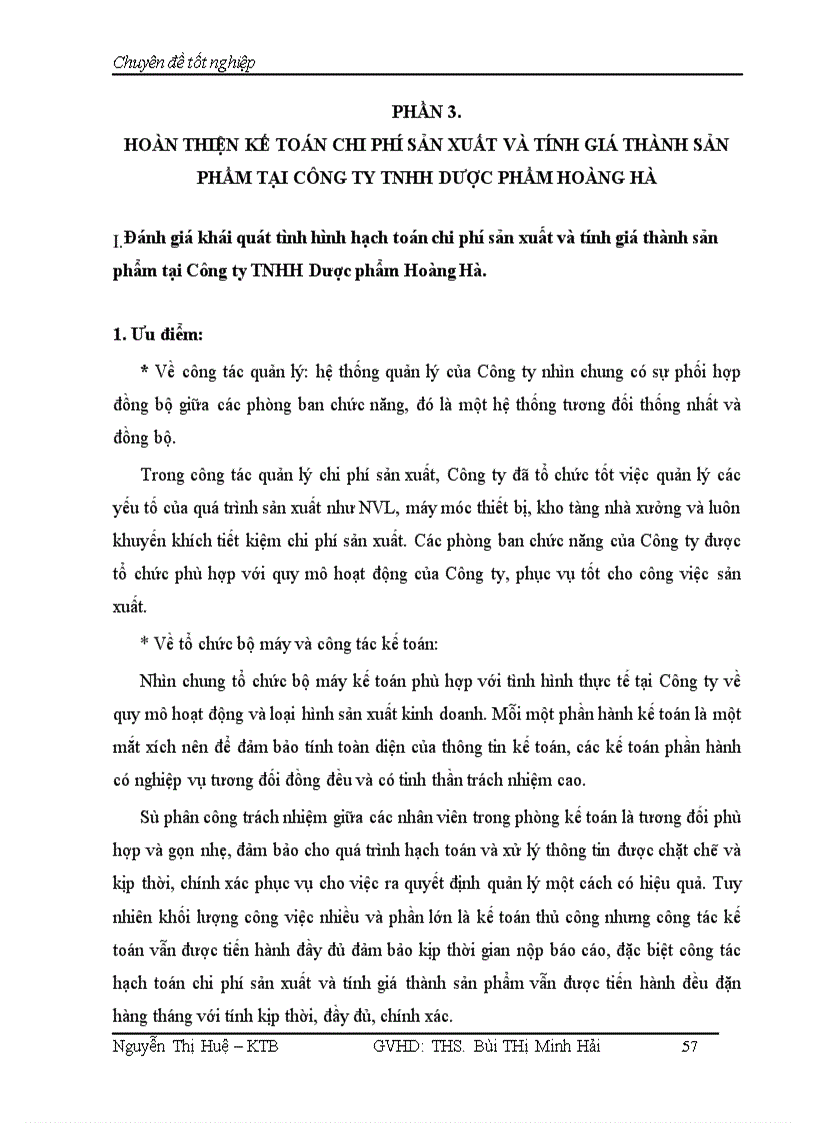 image for page Hoàn Thiện kế toán tập hợp chi phí sản xuất và tính giá thành sản phẩm tại Công ty TNHH Dược Phẩm Hoàng Hà 1