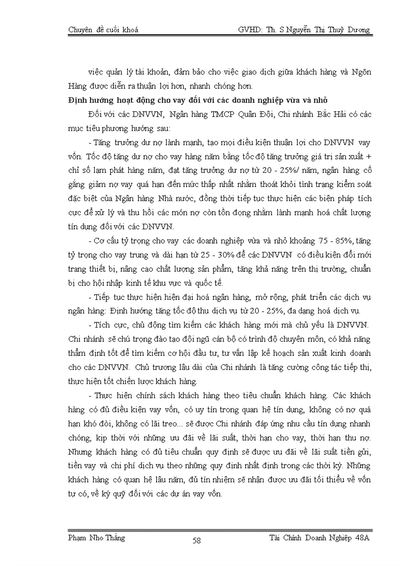 image for page Mở rộng hoạt động cho vay đối với các doanh nghiệp vừa và nhỏ tại Ngân hàng TMCP Quân Đội Chi nhánh Bắc Hải TP Hải Phòng