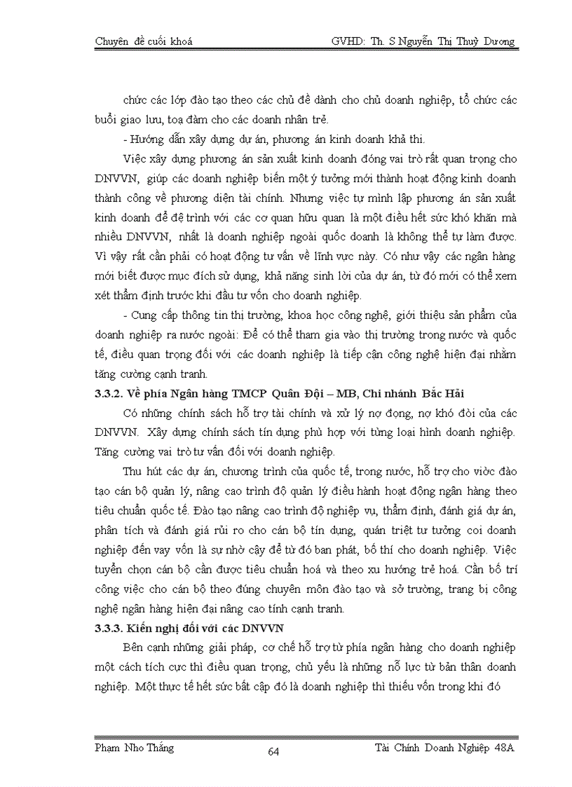image for page Mở rộng hoạt động cho vay đối với các doanh nghiệp vừa và nhỏ tại Ngân hàng TMCP Quân Đội Chi nhánh Bắc Hải TP Hải Phòng