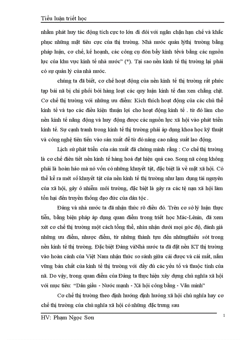 image for page Vận dụng quan điểm trong triết học Mác Lê Nin để phân tích quá trình chuyển đổi sang nền kinh tế thị trường ở Việt Nam 1