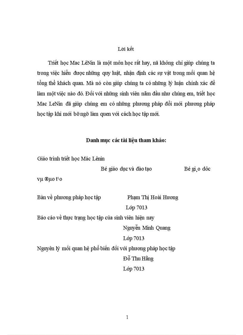 image for page Triết học Mác Lê Nin đối với việc đổi mới phương pháp học tập của sinh viên