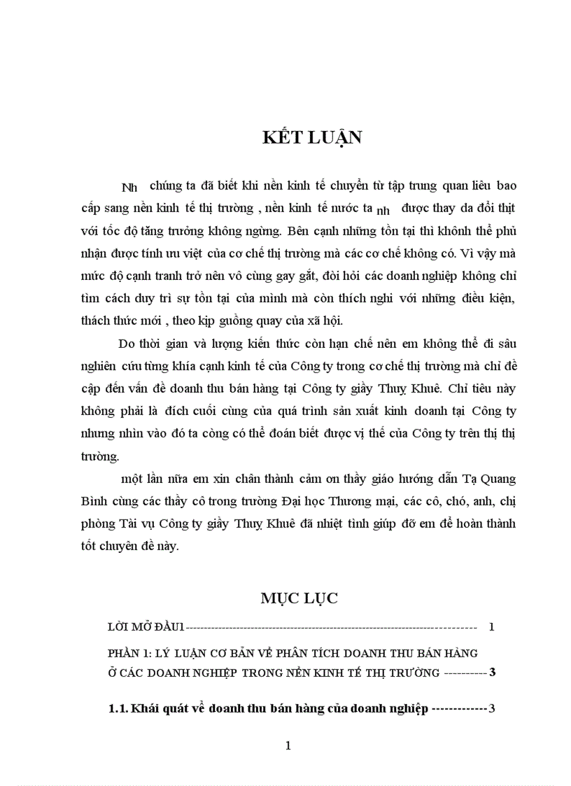 image for page Phân tích tình hình thực hiện doanh thu bán hàng tại Công ty giầy Thuỵ Khuê