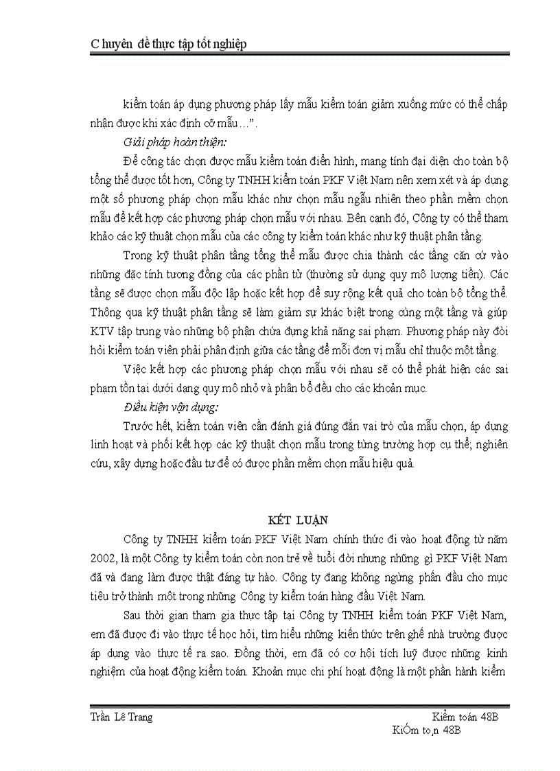 image for page Quy trình kiểm toán khoản mục chi phí hoạt động trong kiểm toán Báo cáo tài chính do Công ty TNHH kiểm toán PKF Việt Nam thực hiện