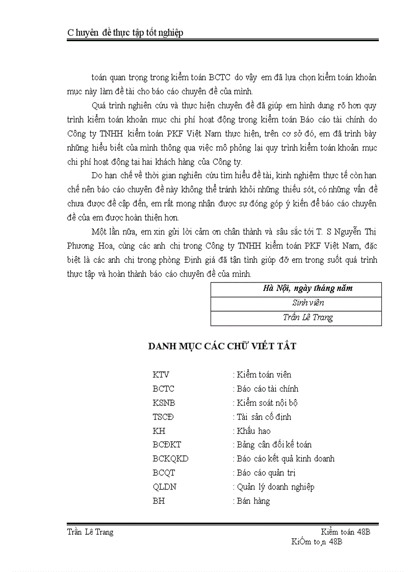 image for page Quy trình kiểm toán khoản mục chi phí hoạt động trong kiểm toán Báo cáo tài chính do Công ty TNHH kiểm toán PKF Việt Nam thực hiện
