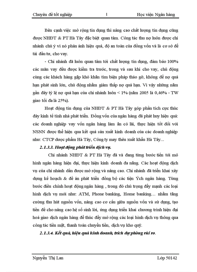 image for page Giải pháp phát triển sản phẩm dịch vụ tại NHĐT PT Hà Tây