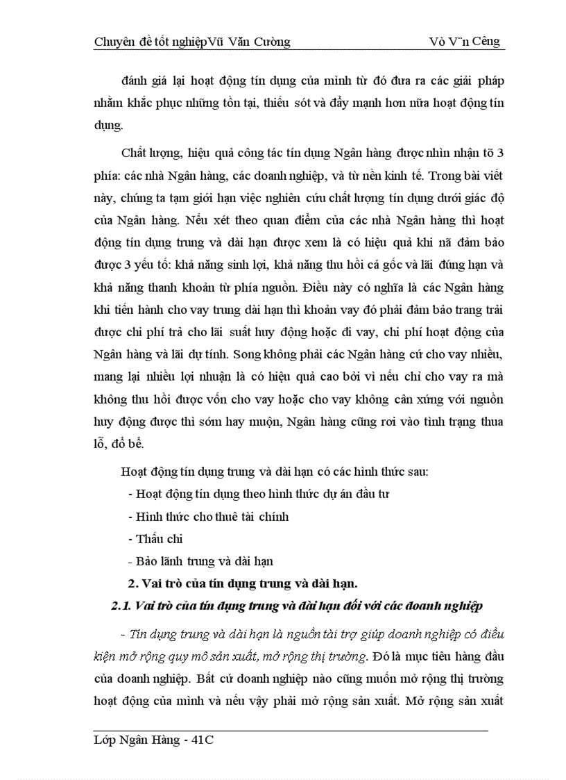 image for page Giải pháp nâng cao chất lượng tín dụng trung và dài hạn tại ngân hàng nông nghiệp và phát triển nông thôn Hà Nội 1