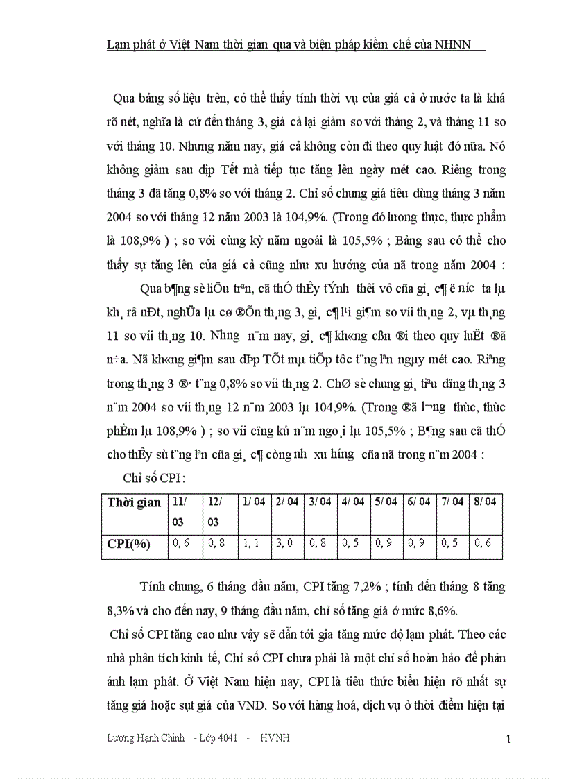 image for page Lạm phát ở Việt Nam thời gian qua và biện pháp kiềm chế của NHNN