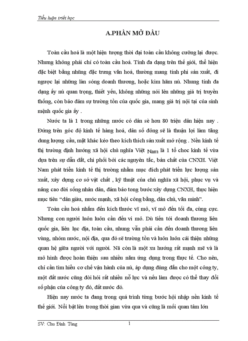 image for page Tiểu luận triết học 1