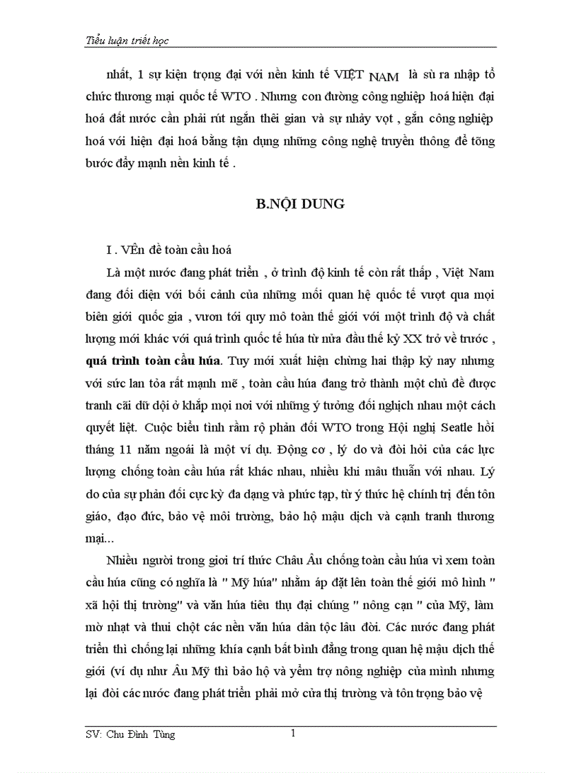 image for page Tiểu luận triết học 1