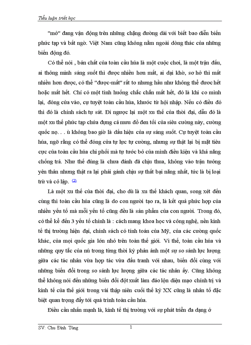 image for page Tiểu luận triết học 1