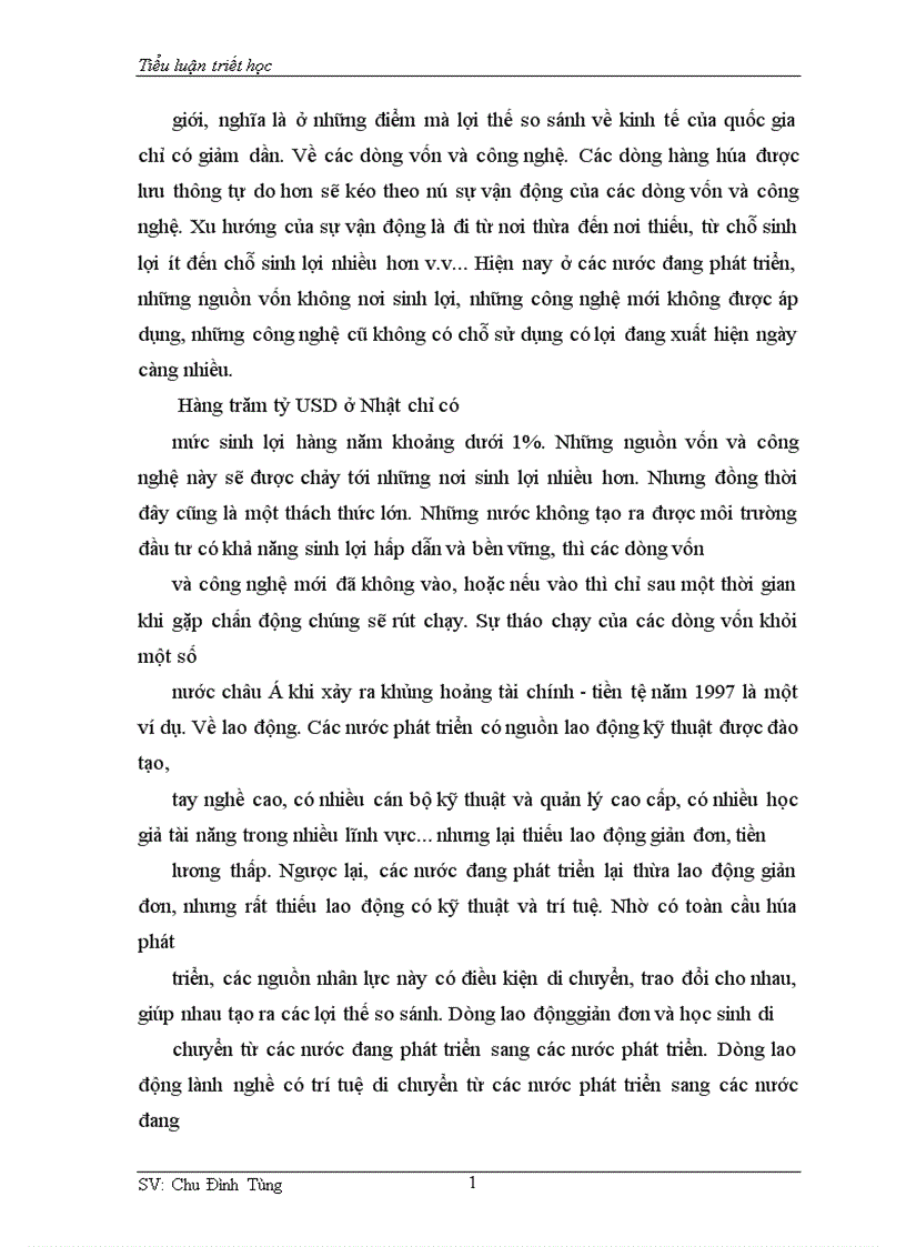 image for page Tiểu luận triết học 1