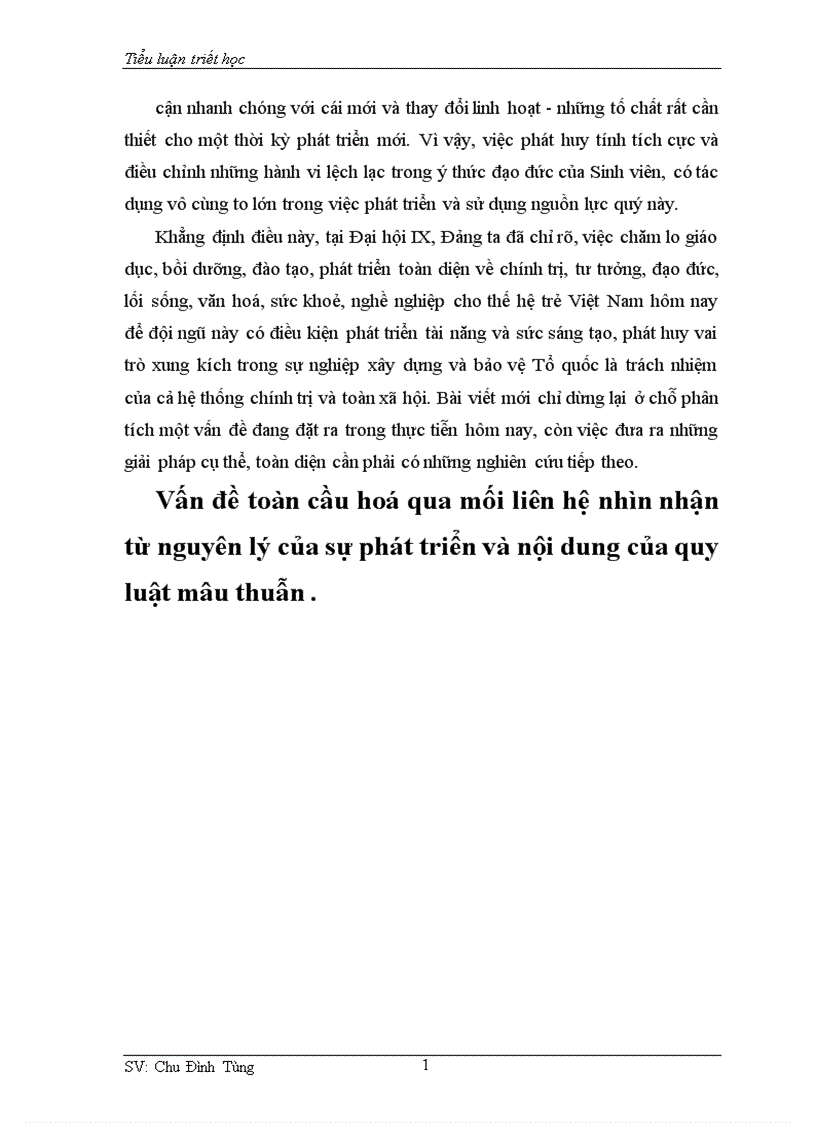 image for page Tiểu luận triết học 1