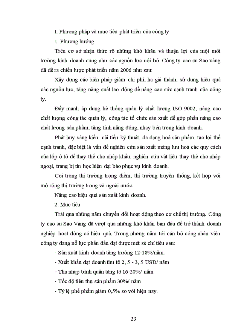 image for page Một số giải pháp nhằm nâng cao hiệu quả sản xuất kinh doanh của Công ty Cao su Sao vàng Hà Nội 1