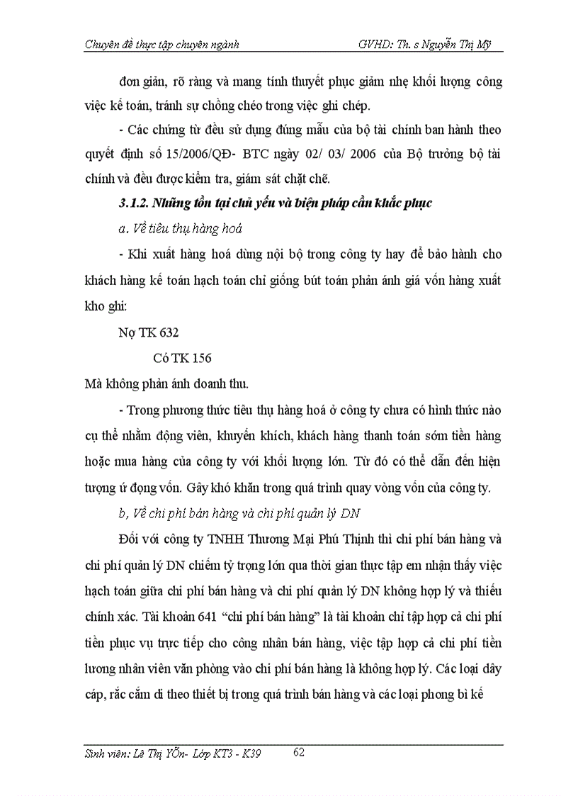 image for page Hoàn thiện công tác kế toán bán hàng và xác định kết quả kinh doanh tại cụng ty TNHH thương mại Phỳ Thịnh