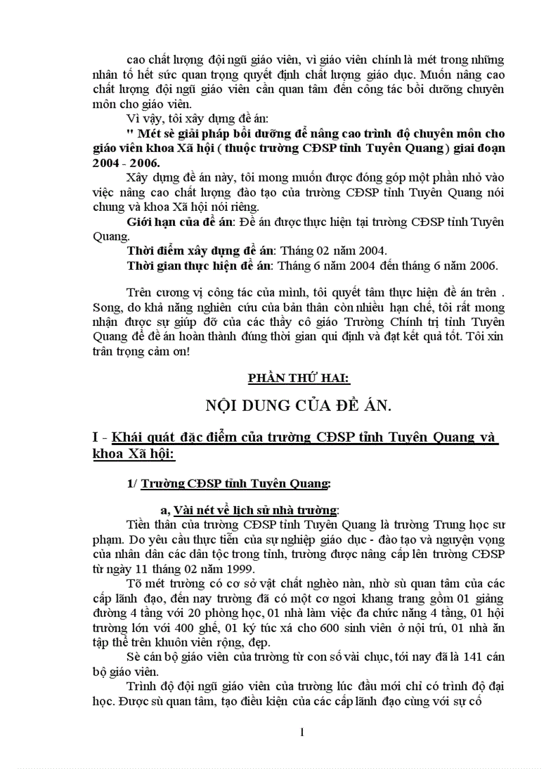 image for page Một số giải pháp bồi dưỡng để nâng cao trình độ chuyên môn cho giáo viên khoa xã hội thuộc trường cđsp tuyên quang giai đoạn 2004 2006