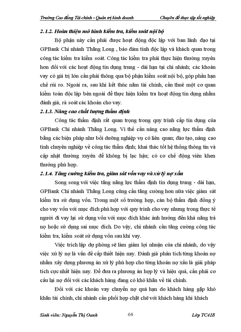 image for page Thực trạng và giải pháp nâng cao chất lượng tín dụng trung dài hạn tại NH TMCP Dầu Khí Toàn Cầu Chi nhánh Thăng Long