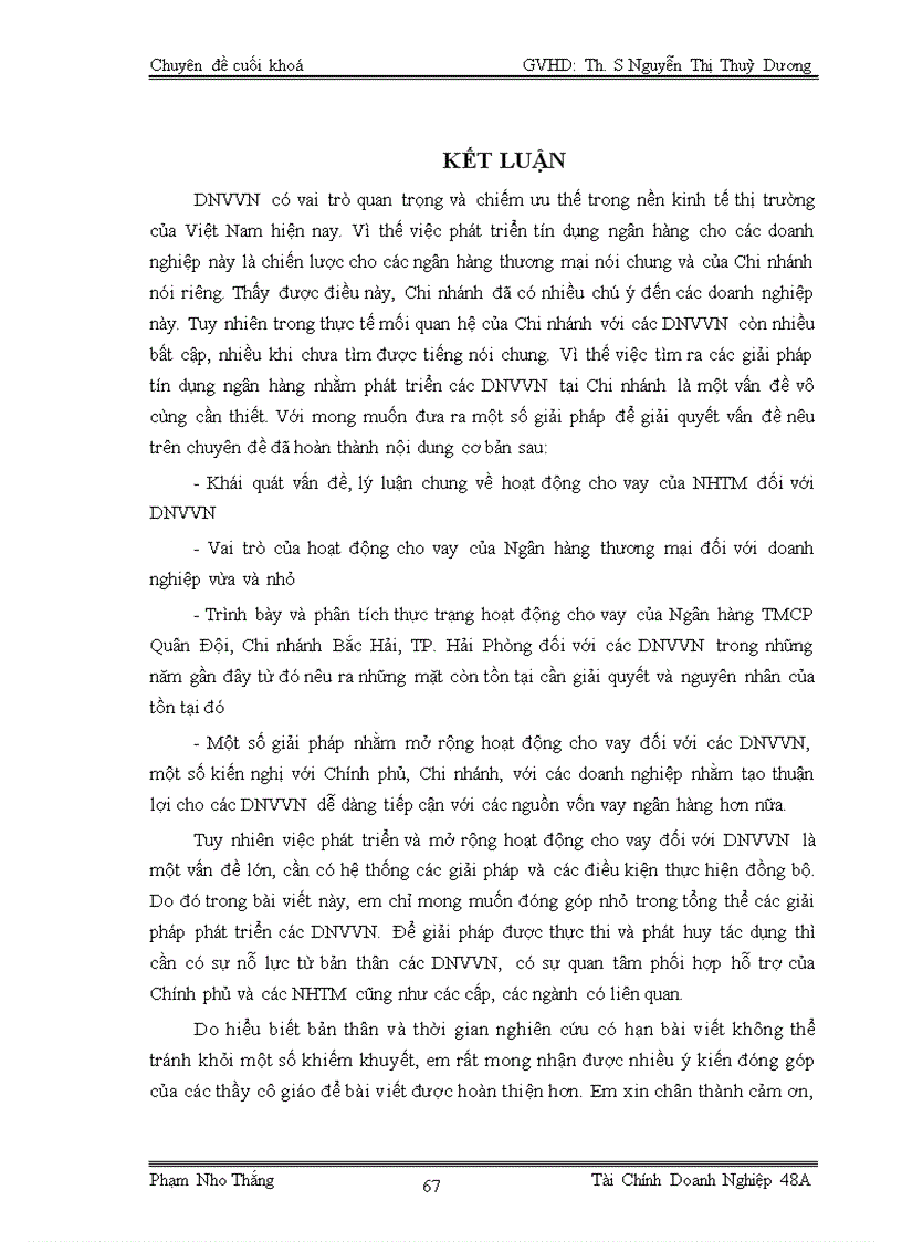 image for page Mở rộng hoạt động cho vay đối với các doanh nghiệp vừa và nhỏ tại Ngân hàng TMCP Quân Đội Chi nhánh Bắc Hải TP Hải Phòng 1