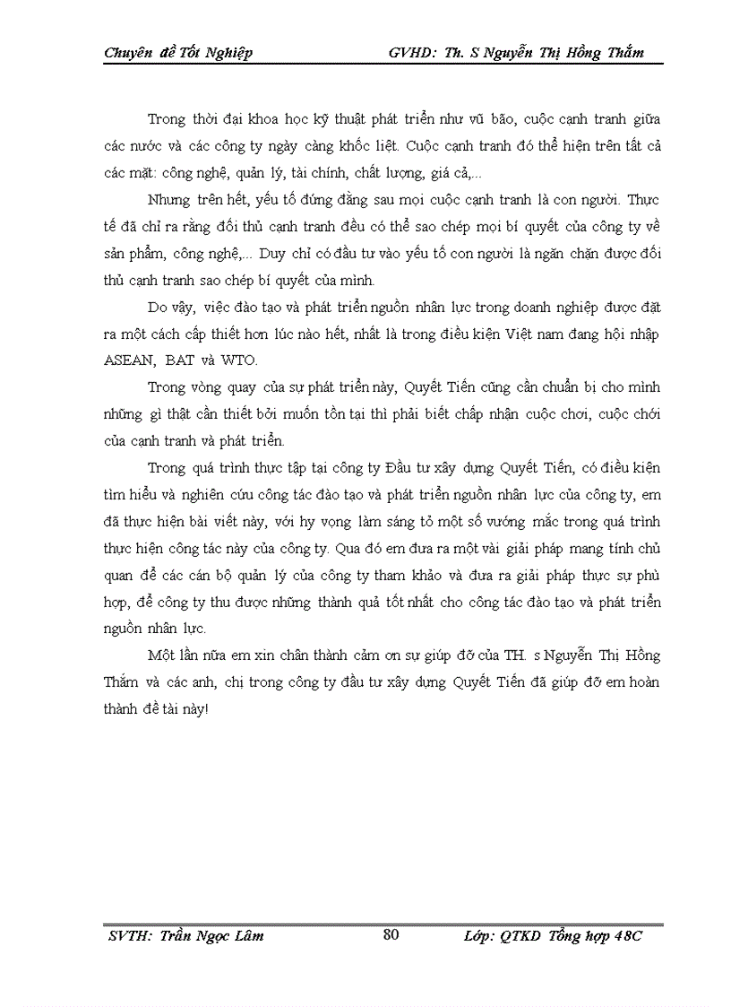 image for page Một số giải pháp tăng cường công tác đào tạo và phát triển nguồn nhân lực tại công ty Đầu tư xây dựng Quyết Tiến