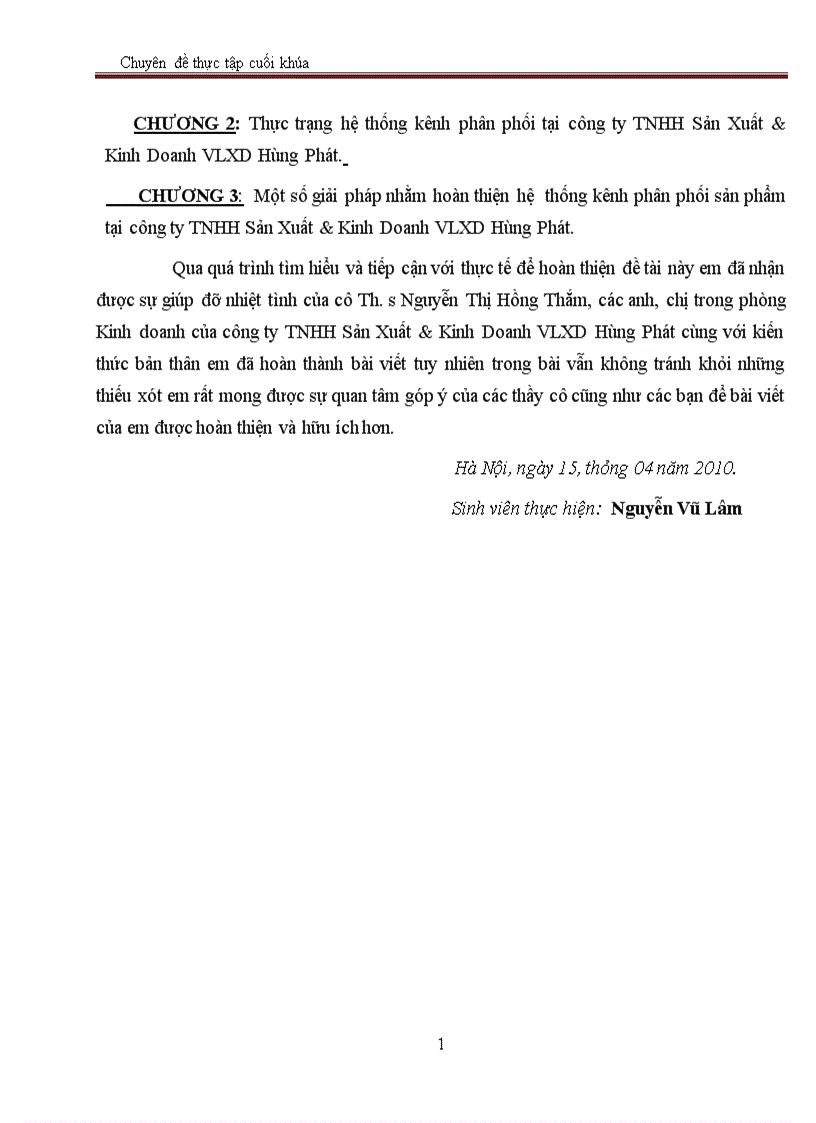 image for page Một số giải pháp nhằm hoàn thiện hệ thống kênh phân phối sản phẩm tại công ty TNHH Sản Xuất Kinh Doanh VLXD Hùng Phát