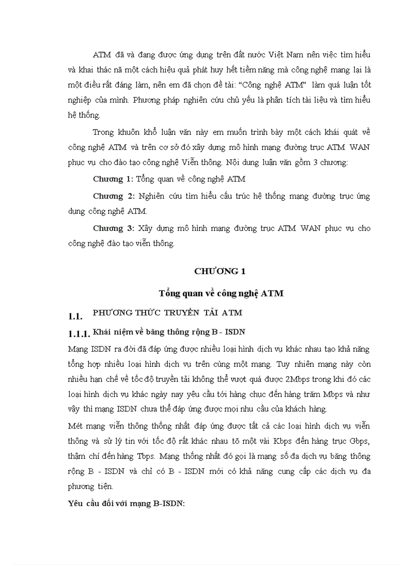 image for page Nghiên cứu tìm hiểu cấu trúc hệ thống mạng đường trục ứng dụng công nghệ ATM