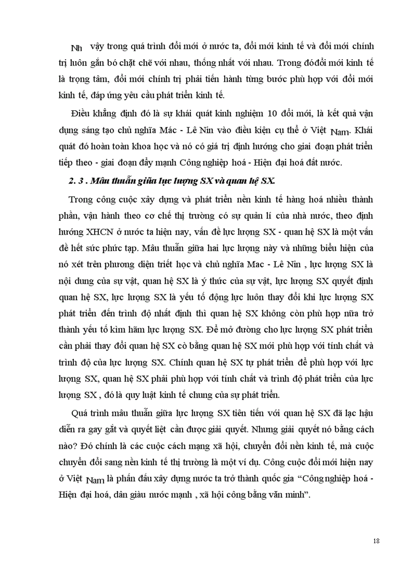 image for page Phép biện chứng về mâu thuẫn và vận dụng nó trong việc phân tích mâu thuẫn trong quá trình chuyển sang nền kinh tế thị trường ở Việt Nam 1