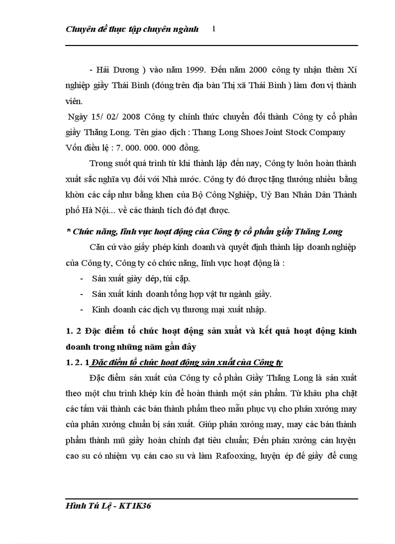 image for page Kế toán Nguyên vật liệu tại Công ty cổ phần giầy Thăng Long