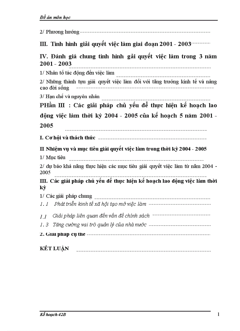 image for page Các giải pháp chủ yếu để thực hiện kế hoạch lao động việc làm thời kỳ 2004 2005