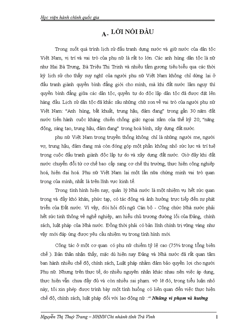image for page Những vi phạm và hướng xử lý trong việc thực hiện chính sách Luật pháp của Nhà nước đối với lao động nữ