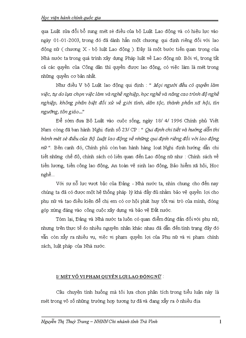 image for page Những vi phạm và hướng xử lý trong việc thực hiện chính sách Luật pháp của Nhà nước đối với lao động nữ